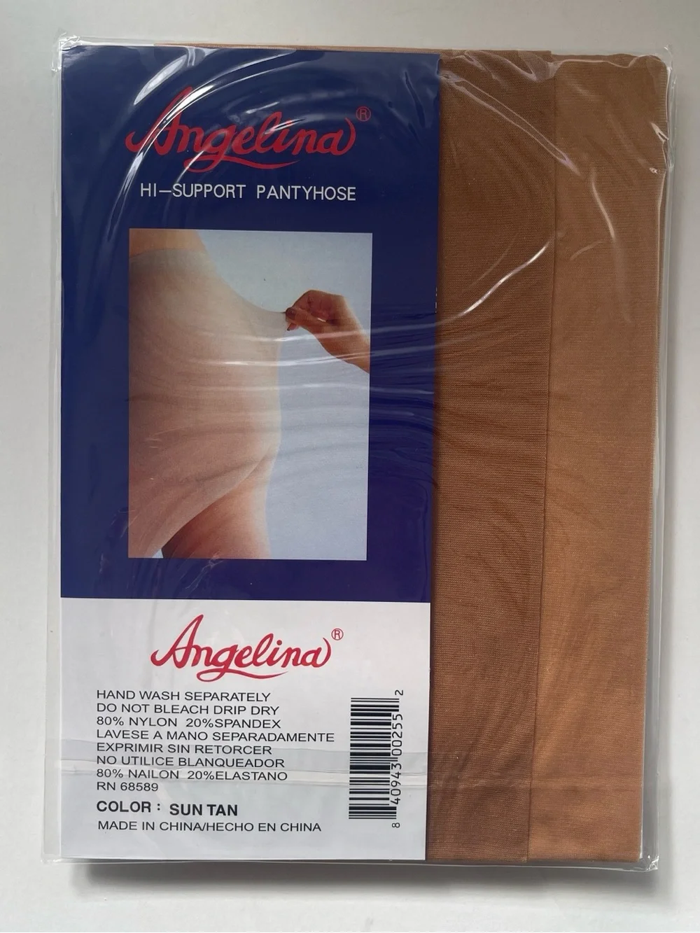 Angelina Hi-Support Pantyhose - Nude, M-L, (5 pack)